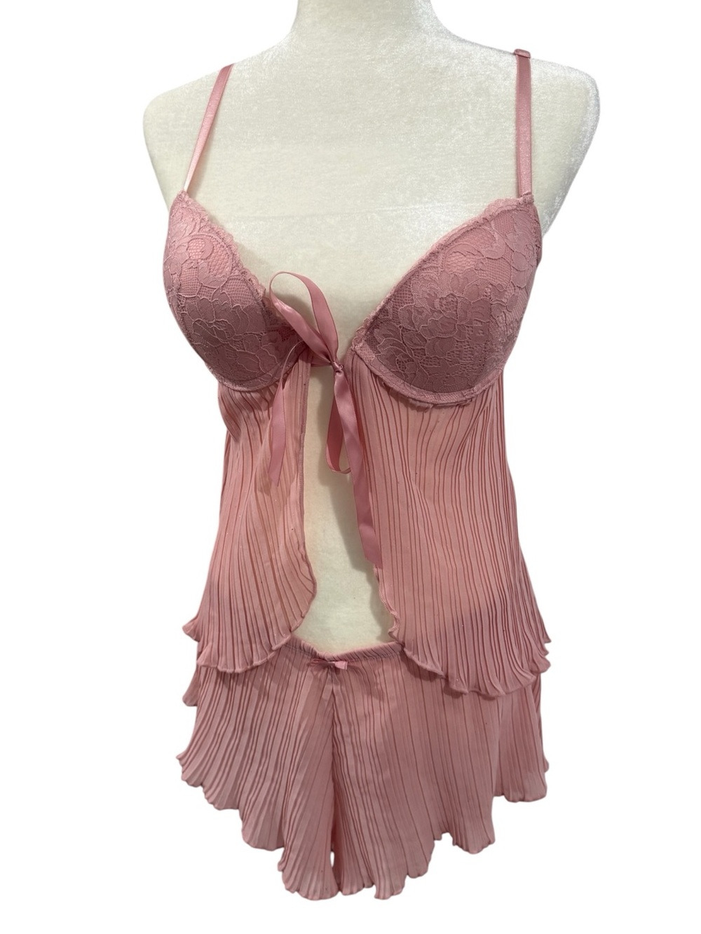 MARILYN MONROE 2 Piece Pink Set Babydoll and Shorts